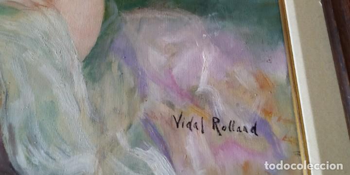 Arte: VIDAL ROLLAND. DESNUDO CON PALOMA - Foto 3