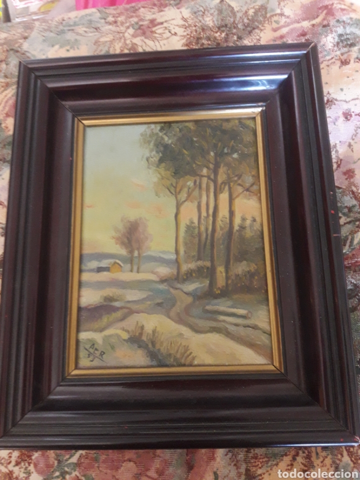 Arte: Antiguo &oacute;leo sobre tablex - Foto 1