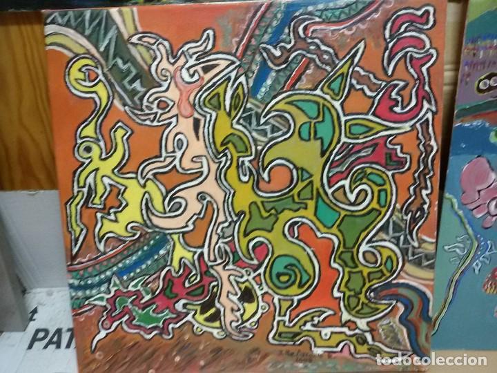 Arte: LOTE DE 3 PINTURAS oleo - Foto 3