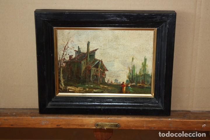 Arte: ANONIMO. OLEO SOBRE TABLEX. PAISAJE - Foto 2