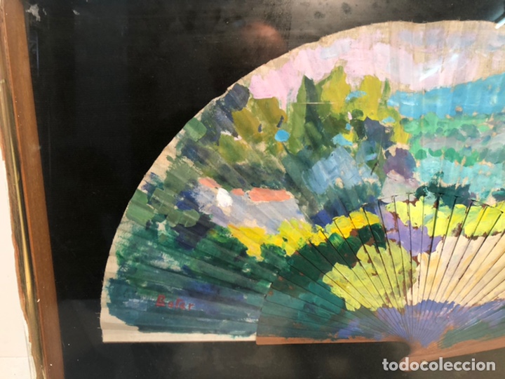 Arte: OLEO SOBRE ABANICO DE RAMON BOTER. - Foto 2