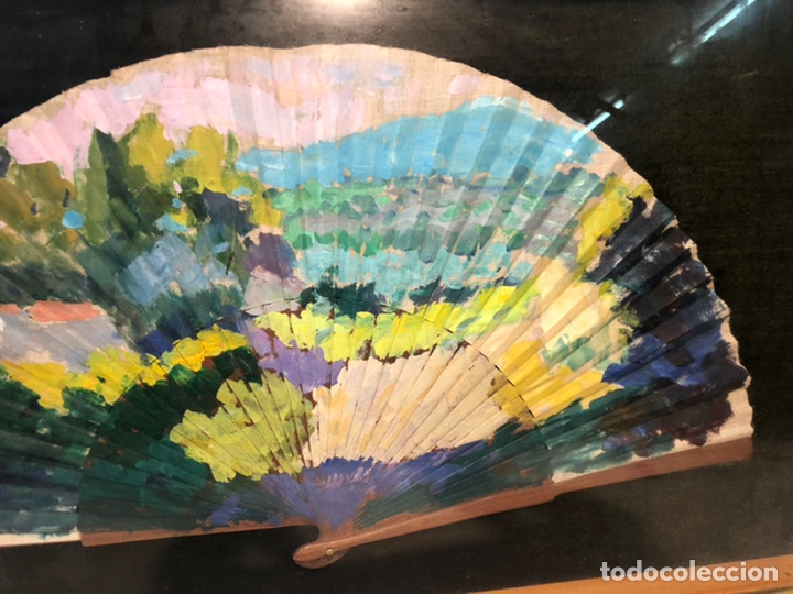 Arte: OLEO SOBRE ABANICO DE RAMON BOTER. - Foto 3