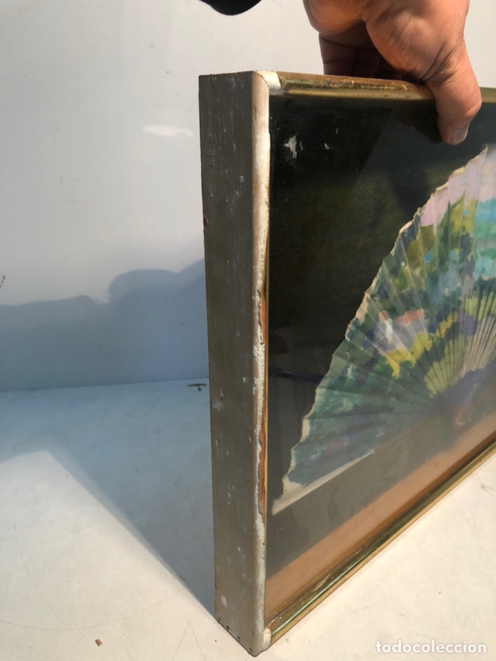 Arte: OLEO SOBRE ABANICO DE RAMON BOTER. - Foto 5