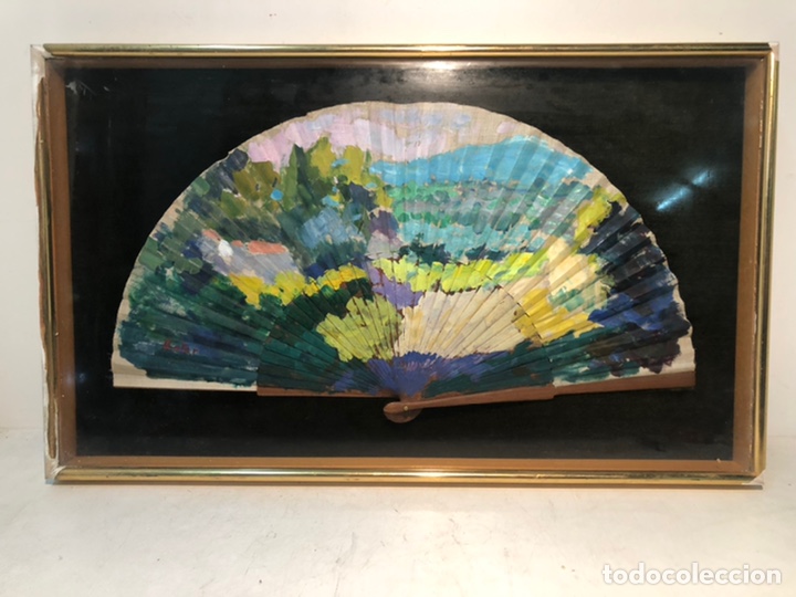 Arte: OLEO SOBRE ABANICO DE RAMON BOTER. - Foto 1