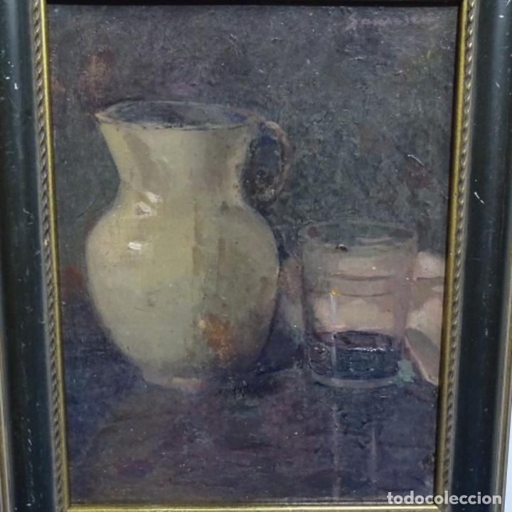 Arte: &Oacute;leo bodegon de Ramon sanvisens marfull. - Foto 1