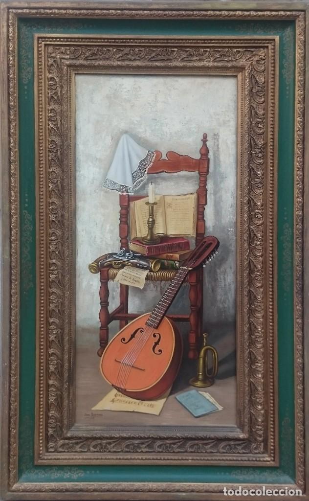 Arte: BODEGON MUSICAL CON BANDURRIA - Foto 1