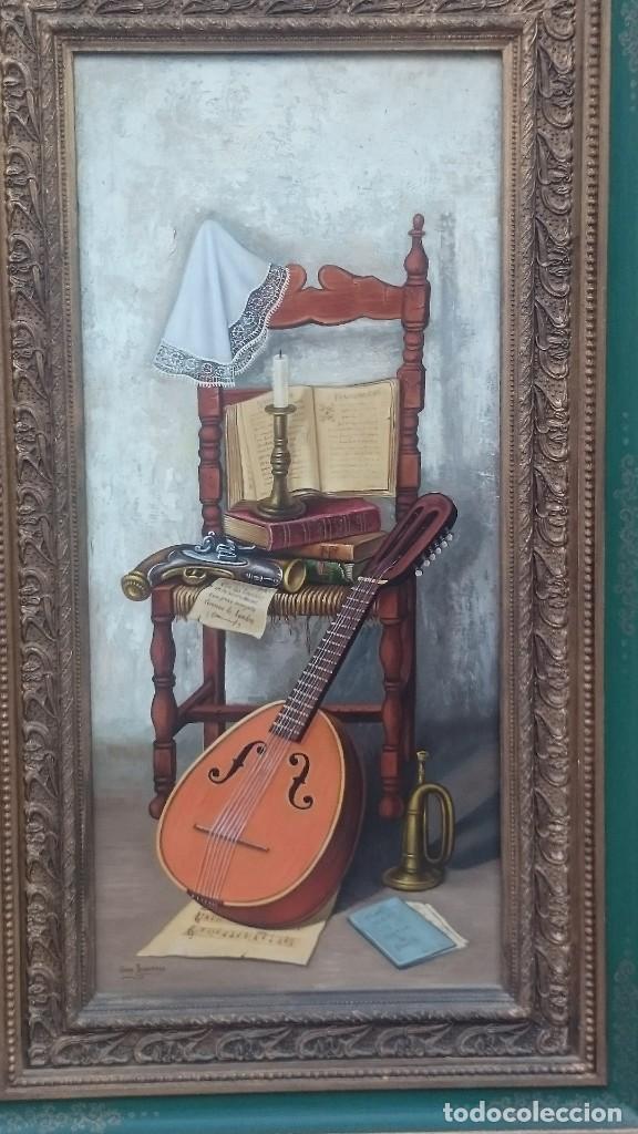 Arte: BODEGON MUSICAL CON BANDURRIA - Foto 2
