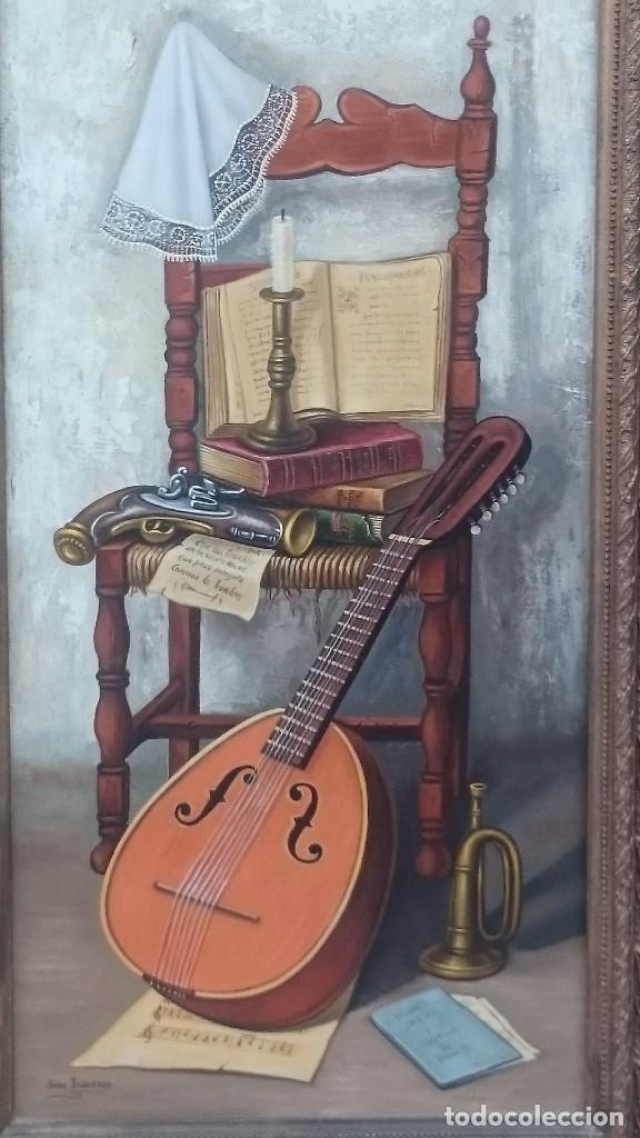 Arte: BODEGON MUSICAL CON BANDURRIA - Foto 3
