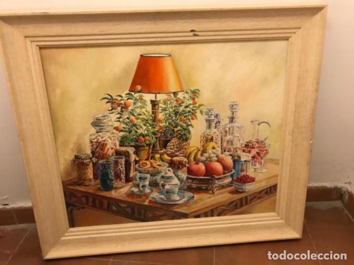 Arte: Bodeg&oacute;n &oacute;leo de A. Bernejo 2002. Firmado. - Foto 2