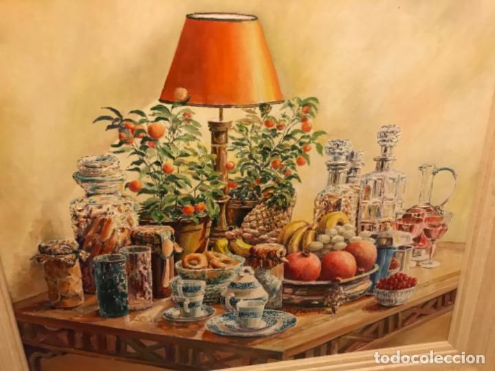 Arte: Bodeg&oacute;n &oacute;leo de A. Bernejo 2002. Firmado. - Foto 3