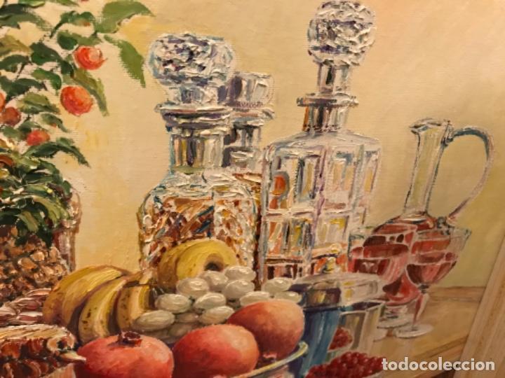 Arte: Bodeg&oacute;n &oacute;leo de A. Bernejo 2002. Firmado. - Foto 5