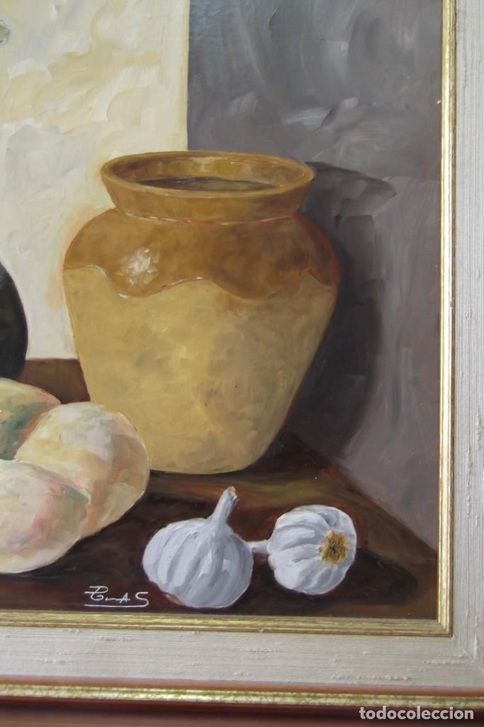 Arte: &iexcl;&iexcl; BODEGON, OLEO. Sobre Tabla. FIRMADO. !! - Foto 5