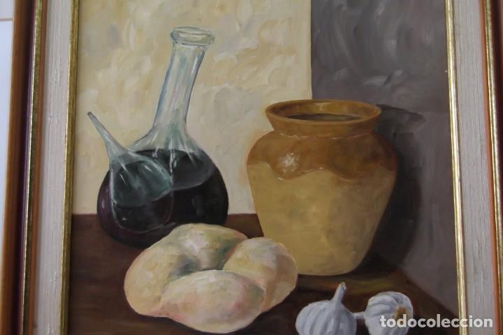 Arte: &iexcl;&iexcl; BODEGON, OLEO. Sobre Tabla. FIRMADO. !! - Foto 10