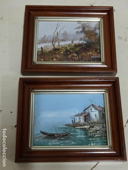 Arte: Pareja de marinas sobre tabla.