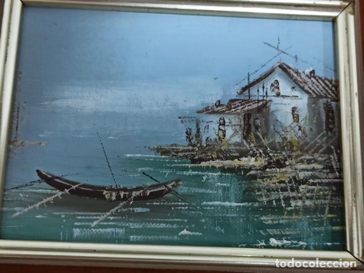 Arte: Pareja de marinas sobre tabla. - Foto 2