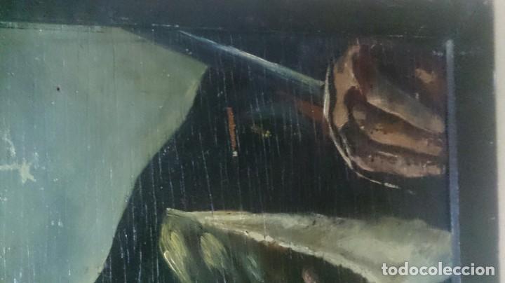 Arte: OLEO SOBRE TABLA ANTIGUO DE UN SANTO - Foto 10