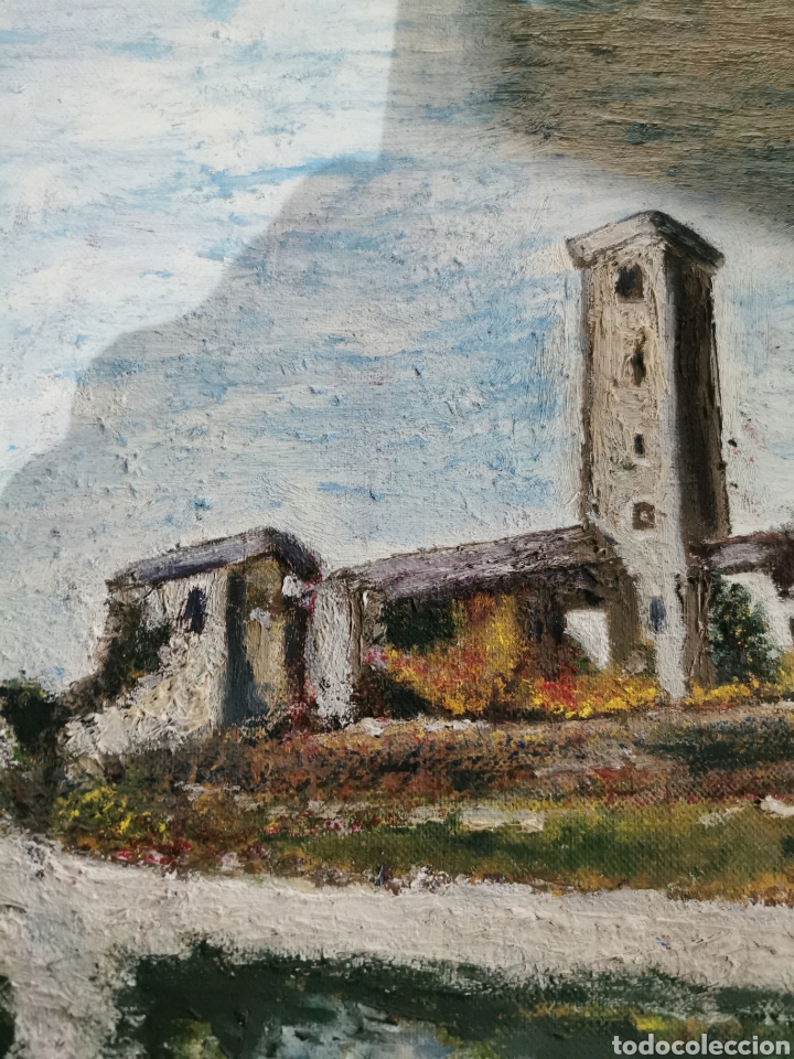 Arte: cuadro casa con torre - Foto 3