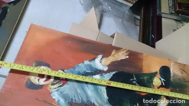 Arte: &Oacute;leo sobre lienzo ( payaso. ) - Foto 3
