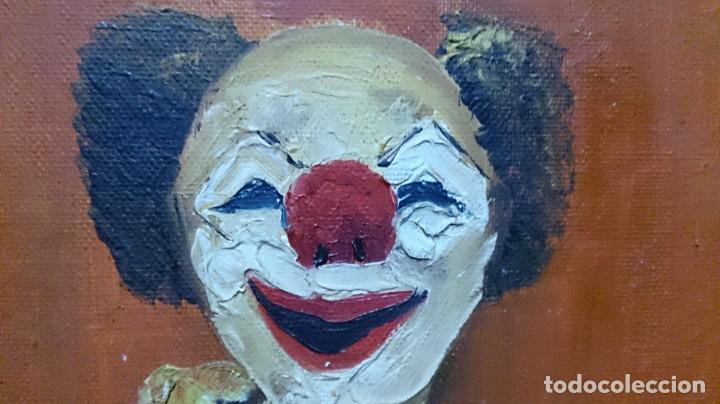 Arte: &Oacute;leo sobre lienzo ( payaso. ) - Foto 5