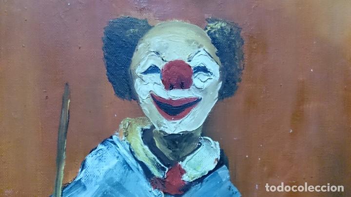 Arte: &Oacute;leo sobre lienzo ( payaso. ) - Foto 6