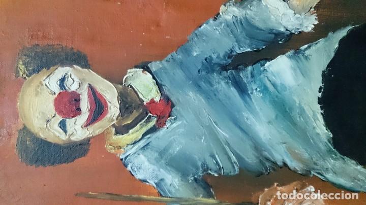 Arte: &Oacute;leo sobre lienzo ( payaso. ) - Foto 12