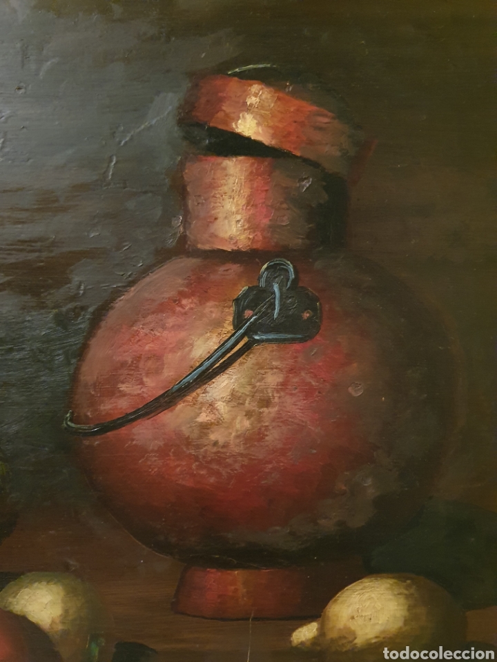 Arte: ANTIGUO Y GRAN BODEGON PINTADO AL OLEO SOBRE TABLA - Foto 5