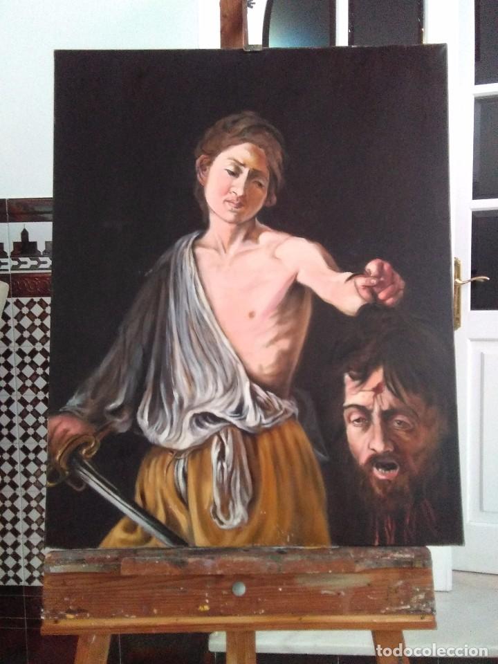 Arte: David / copia de Caravaggio / O/L - Foto 3