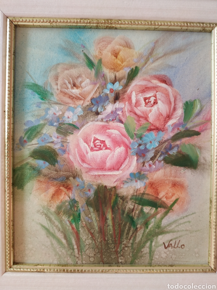Arte: Cuadro al oleo flores - Foto 2