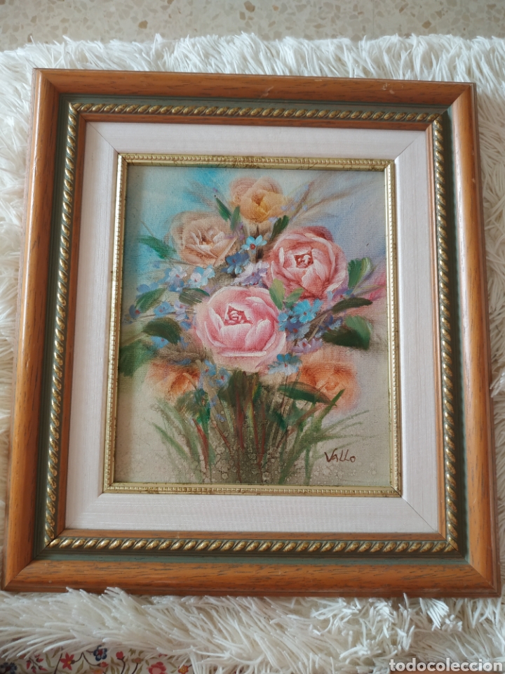 Arte: Cuadro al oleo flores - Foto 1