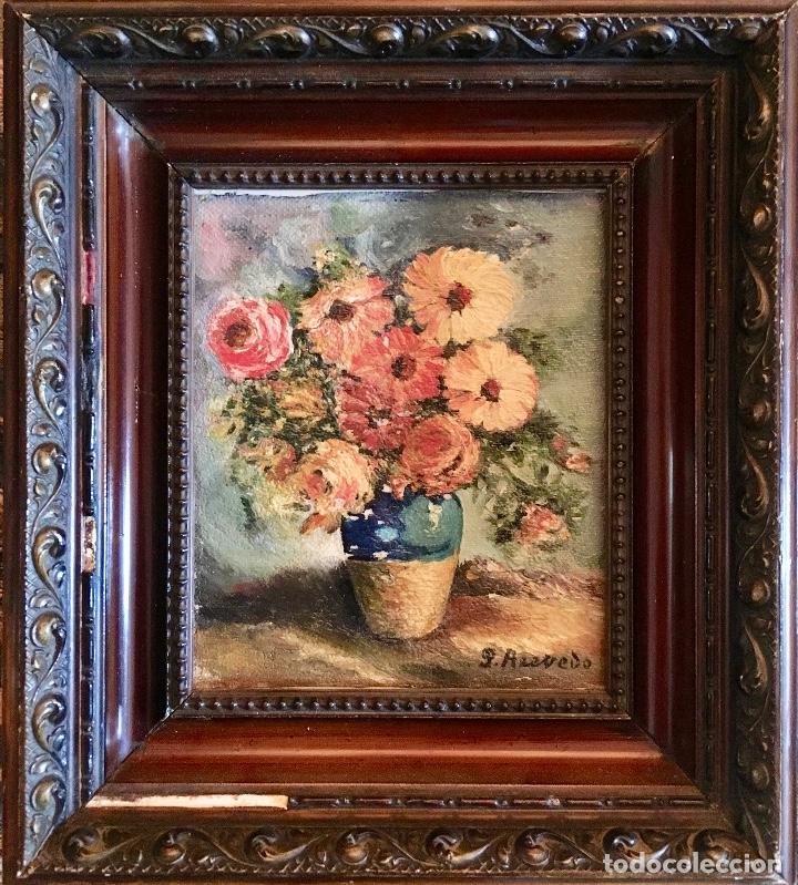 Arte: Bodeg&oacute;n. &Oacute;leo sobre lienzo - Foto 1