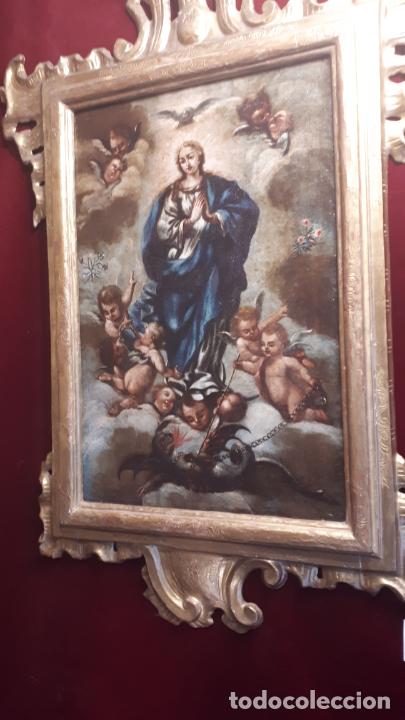 Arte: INMACULADA SIGLO XVIII. - Foto 2