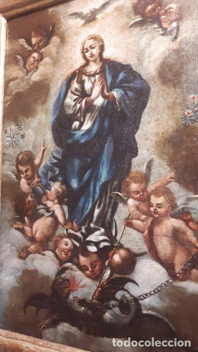 Arte: INMACULADA SIGLO XVIII. - Foto 3