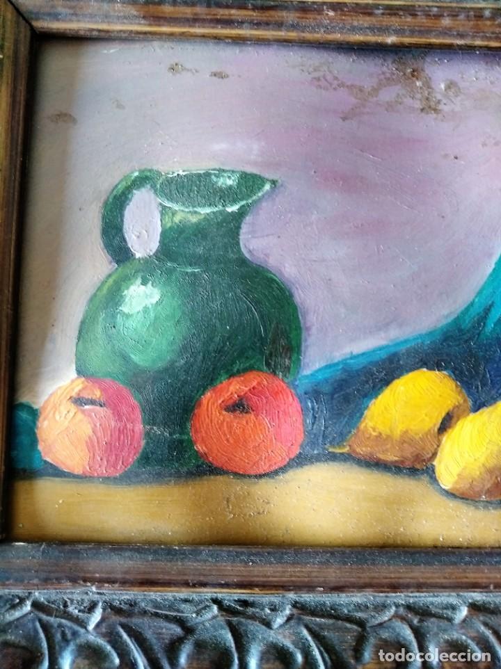 Arte: Bodeg&oacute;n. Oleo /Cart&oacute;n - an&oacute;nimo - Foto 2
