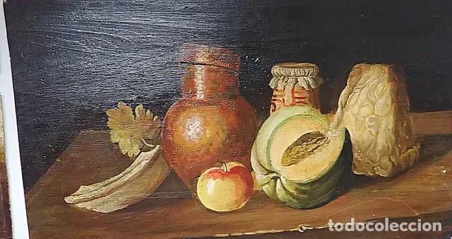 Arte: Bodeg&oacute;n antiguo &oacute;leo sobre tabla - Foto 2