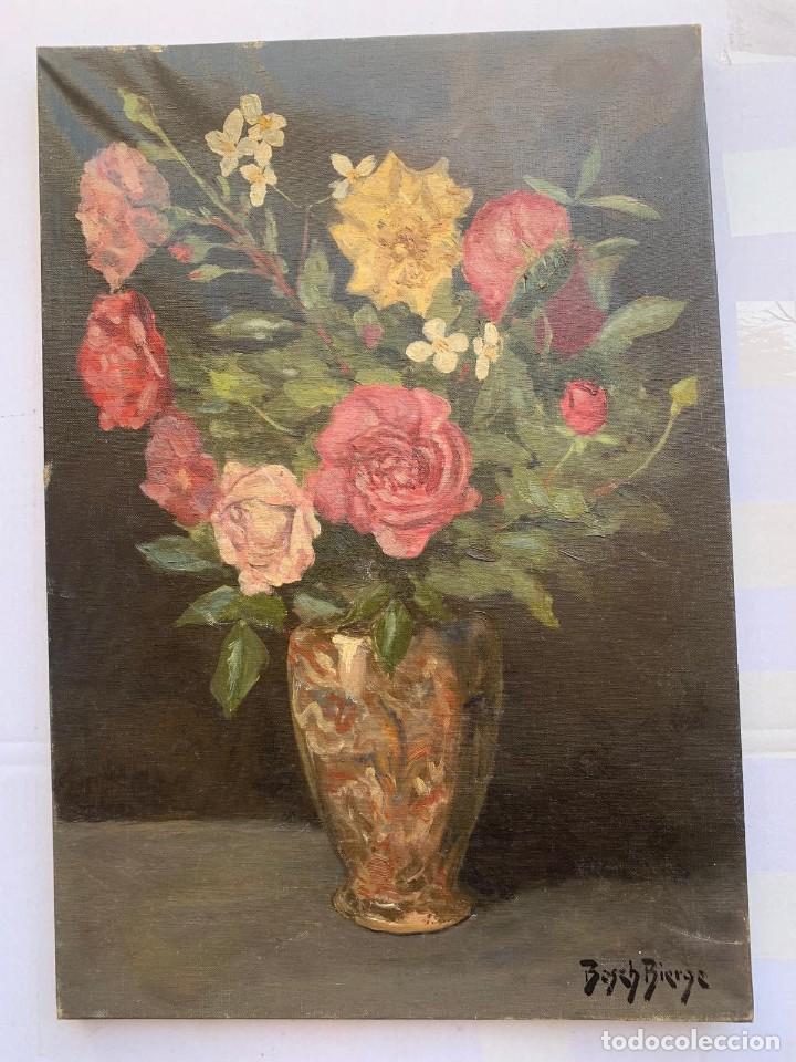 Arte: EUSEBI BOSCH BIERGE * JARRON CON FLORES - Foto 1