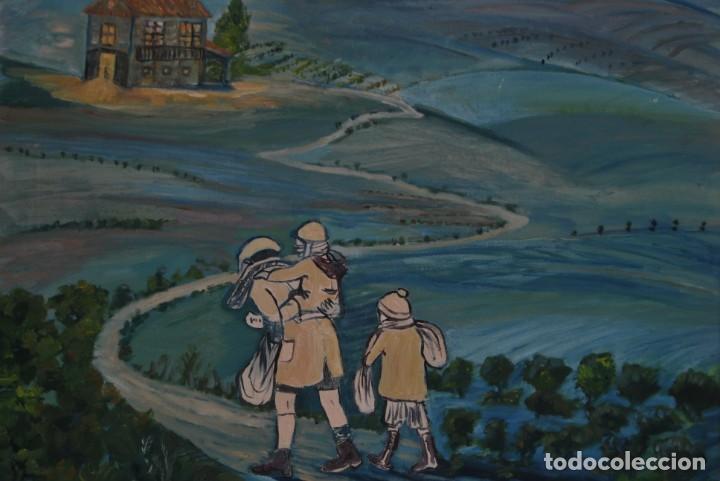 Arte: &Oacute;LEO SOBRE LIENZO - M. DE ALVEAR - Foto 2