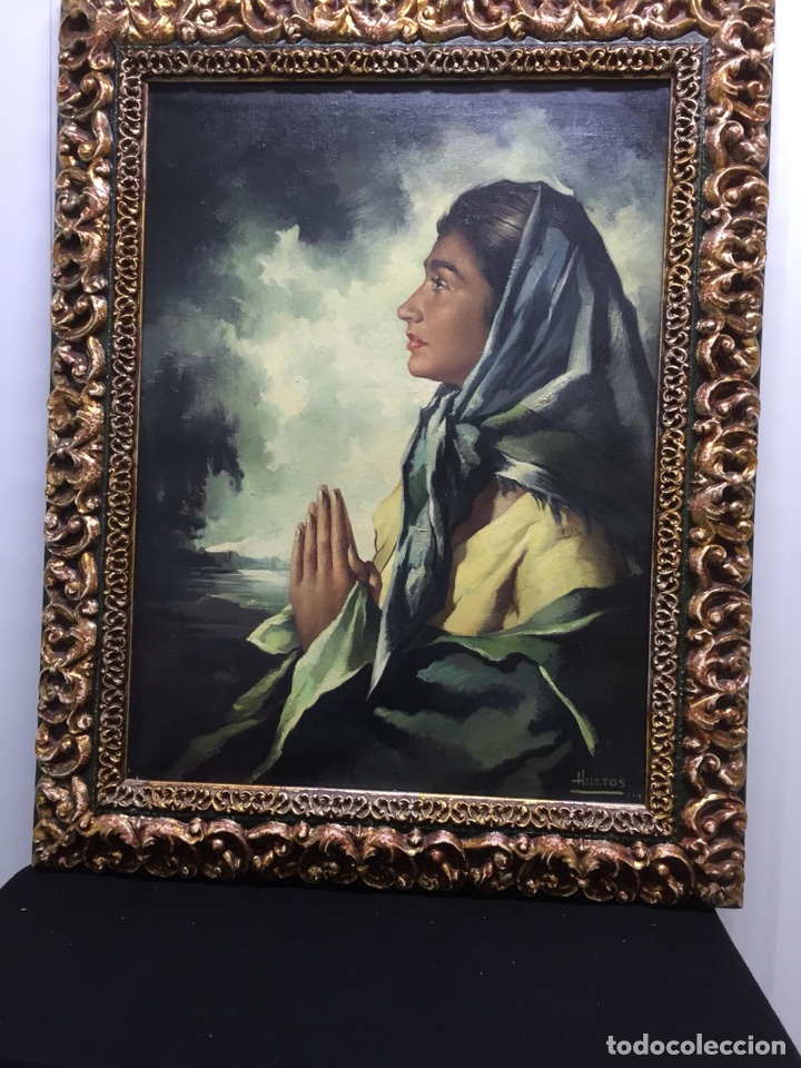 Arte: Ocasi&oacute;n OPORTUNIDAD, pujen &oacute;leo Huetos lienzo.pintor consagrado: HUETOS