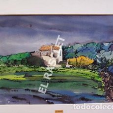 Arte: PINTURA ACUARELA - CIUTADELLA - PAISATGE - MENORCA- JOSEP MARFA GUARRO - BCN - SPAIN -. Lote 214560165