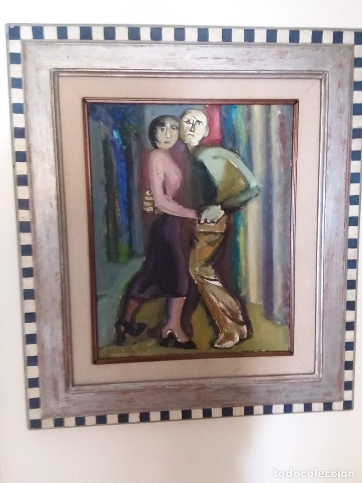Arte: Oleo Juan Alcalde titulado Tango - Foto 1