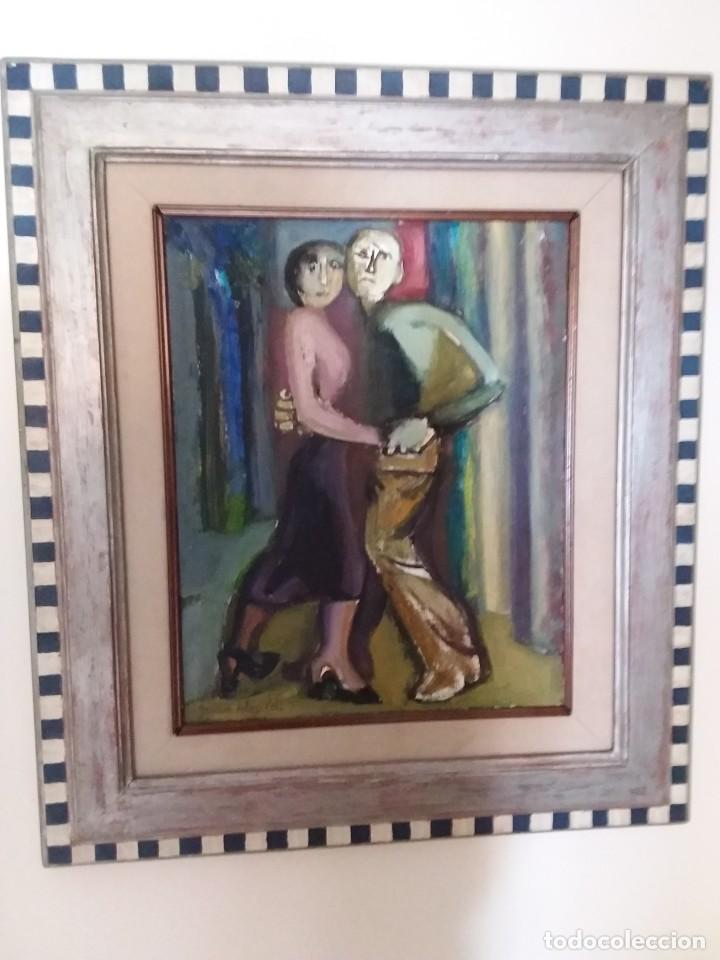 Arte: Oleo Juan Alcalde titulado Tango - Foto 2