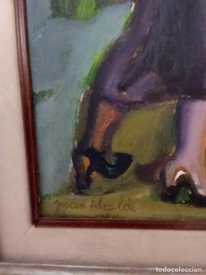 Arte: Oleo Juan Alcalde titulado Tango - Foto 3