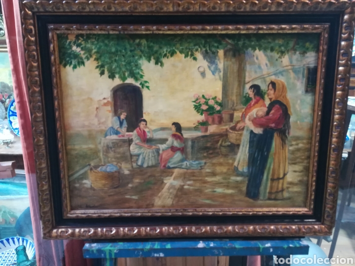 Arte: &Oacute;leo sobre tabla a&ntilde;os 50 - Foto 3
