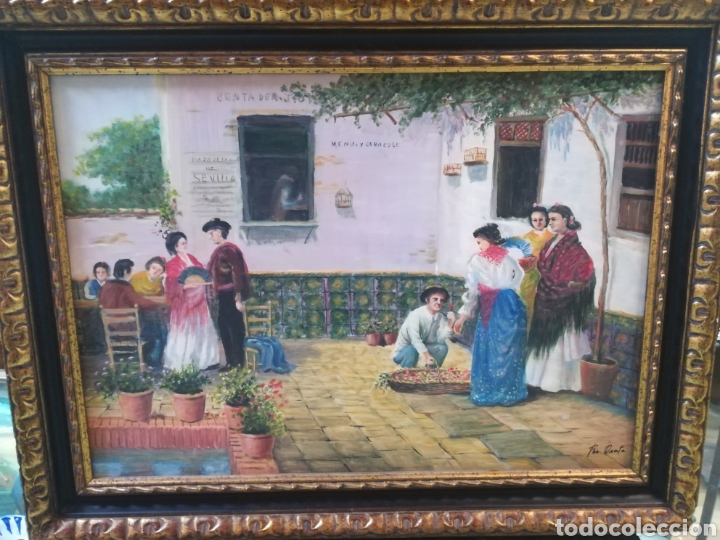 Arte: &Oacute;leo sobre tabla a&ntilde;os 50 - Foto 2