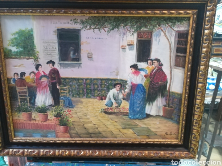 Arte: &Oacute;leo sobre tabla a&ntilde;os 50 - Foto 1