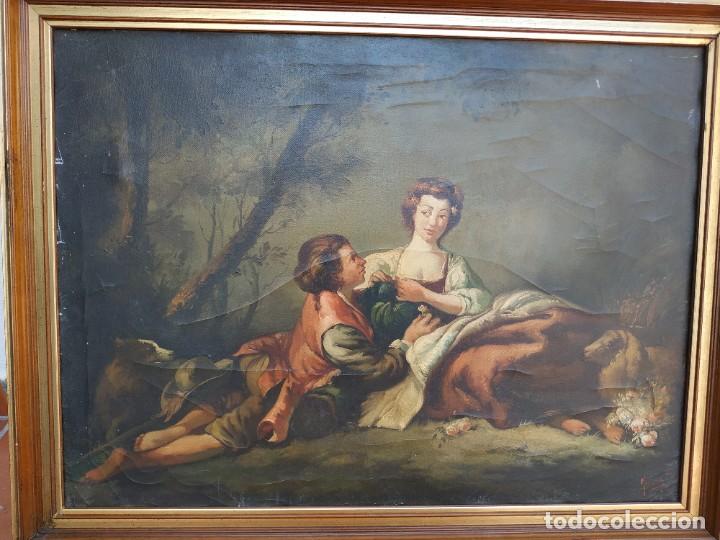 Arte: Cuadro de escuela francesa siglo XIX. - Foto 1