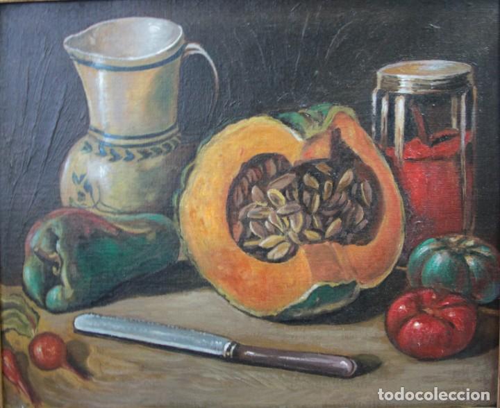 Arte: BONITO Y ANTIGUO BODEGON RUSTICO - Foto 5
