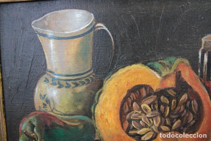 Arte: BONITO Y ANTIGUO BODEGON RUSTICO - Foto 3