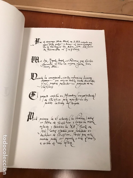 Arte: &Oacute;leo moises Rojas v&iacute;a crucis con libro - Foto 7