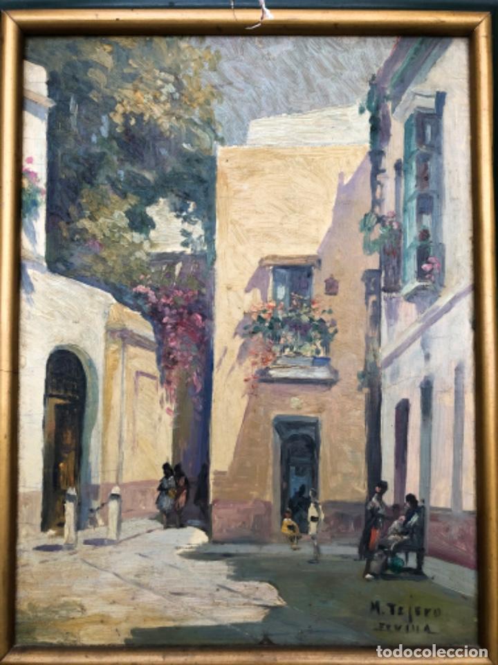 Arte: &Oacute;leo sobre tablex de Manuel Tejero, 33x25cm - Foto 1