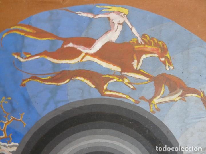 Kunst: PINTURA - ESTUDIO SOBRE ABANICO - DE JOS&Eacute; G&Aacute;LVEZ ROCH DE JACARILLA - ALICANTE